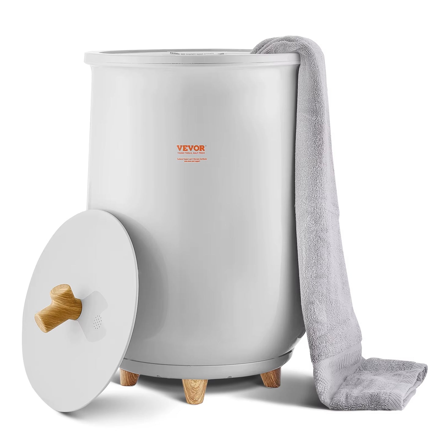 Towel Warmer Bucket 20L Heated Towel Warmer W/ LED Light Auto Shut off & Temperature Setting Large Blanket Warmers SPA
