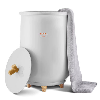 Towel Warmer Bucket 20L Heated Towel Warmer W/ LED Light Auto Shut off & Temperature Setting Large Blanket Warmers SPA